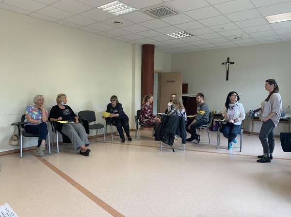 Savanoriškos veiklos bei darbo su savanoriais mokymai Šiaulių vyskupijos Caritas bendradarbiams.