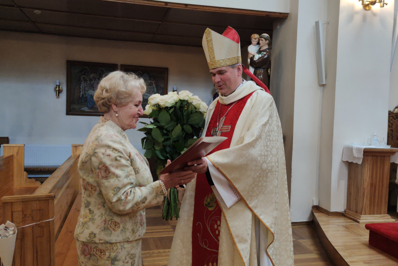 Vyskupai ir kolegos panevėžietei G. Kacevičienei dėkojo už pasišventimą vargstantiesiems  